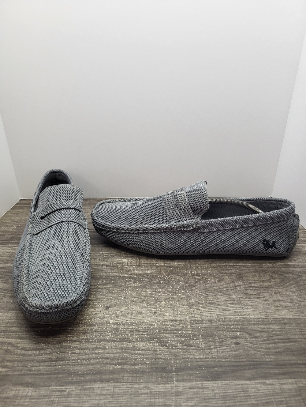 Neeman's Knit Loafer Steel Grey Slip On Casual Loafers Men's Size UK 12 US 13